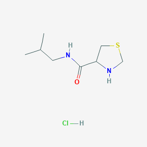 N-(2-methylpropyl)-1,3-thiazolidine-4-carboxamide hydrochloride