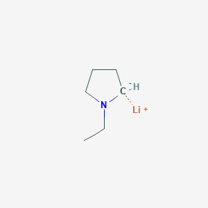 molecular formula C6H12LiN B14209629 Lithium, [(2S)-1-ethyl-2-pyrrolidinyl]- CAS No. 833698-08-1