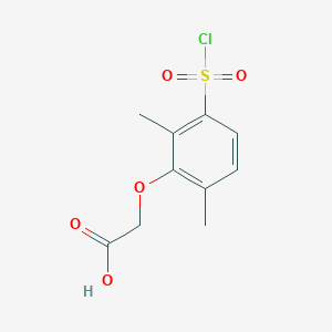 2-[3-(Chlorosulfonyl)-2,6-dimethylphenoxy]acetic acid