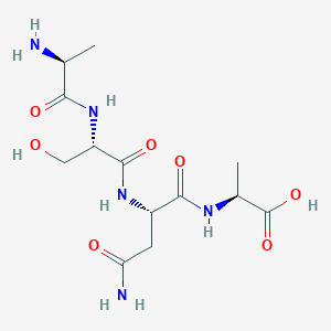 molecular formula C13H23N5O7 B14209630 L-Alanyl-L-seryl-L-asparaginyl-L-alanine CAS No. 798540-93-9