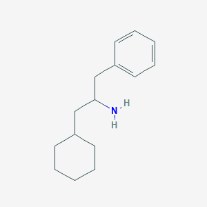 molecular formula C15H23N B1420968 1-Cyclohexyl-3-phenylpropan-2-amine CAS No. 4442-86-8