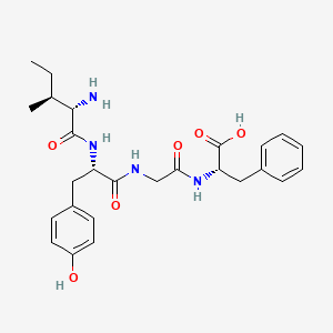 molecular formula C26H34N4O6 B14209695 L-Isoleucyl-L-tyrosylglycyl-L-phenylalanine CAS No. 836613-33-3