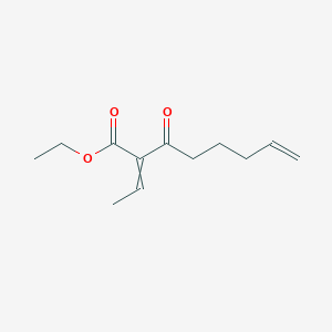 molecular formula C12H18O3 B14209707 Ethyl 2-ethylidene-3-oxooct-7-enoate CAS No. 918150-76-2