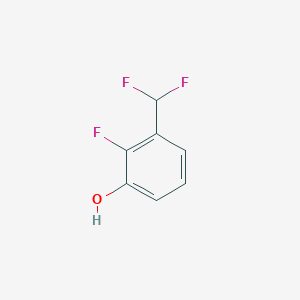 molecular formula C7H5F3O B1420971 3-(二氟甲基)-2-氟苯酚 CAS No. 1214379-67-5