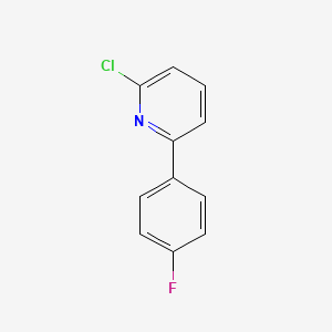 molecular formula C11H7ClFN B1420972 2-Chloro-6-(4-fluorophenyl)pyridine CAS No. 1214354-55-8