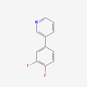 molecular formula C11H7F2N B1420973 3-(3,4-Difluorophenyl)pyridine CAS No. 1214376-40-5