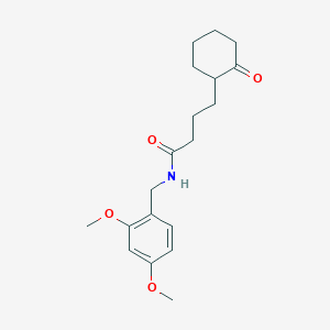 molecular formula C19H27NO4 B14209740 N-[(2,4-Dimethoxyphenyl)methyl]-4-(2-oxocyclohexyl)butanamide CAS No. 823797-50-8