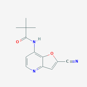 molecular formula C13H13N3O2 B1420976 N-(2-Cyanofuro[3,2-b]pyridin-7-yl)pivalamide CAS No. 1203499-39-1