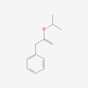 molecular formula C12H16O B14209778 Benzene, [2-(1-methylethoxy)-2-propenyl]- CAS No. 827615-87-2