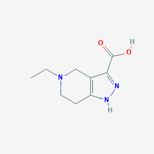 molecular formula C9H13N3O2 B1420979 5-ethyl-4,5,6,7-tetrahydro-2H-pyrazolo[4,3-c]pyridine-3-carboxylic acid CAS No. 1216236-82-6
