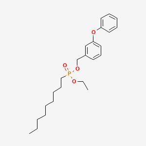 molecular formula C24H35O4P B14209843 1-[[Ethoxy(nonyl)phosphoryl]oxymethyl]-3-phenoxybenzene CAS No. 729572-13-8