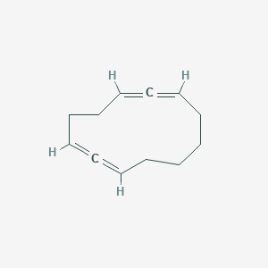 molecular formula C12H16 B14209861 Cyclododeca-1,2,6,7-tetraene CAS No. 918312-22-8