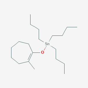 molecular formula C20H40OSn B14209881 Tributyl[(2-methylcyclohept-1-EN-1-YL)oxy]stannane CAS No. 831170-15-1