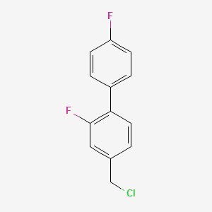 molecular formula C13H9ClF2 B1420991 4-(Chloromethyl)-4',2-difluorobiphenyl CAS No. 1214340-98-3
