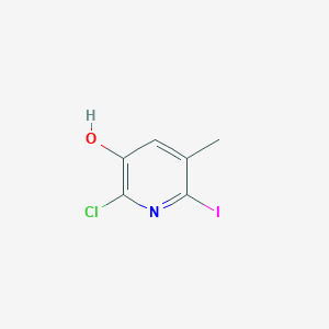 molecular formula C6H5ClINO B1420993 2-Chloro-6-iodo-5-methylpyridin-3-ol CAS No. 1203499-21-1