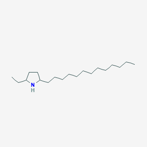 molecular formula C19H39N B14209938 2-Ethyl-5-tridecylpyrrolidine CAS No. 736927-54-1