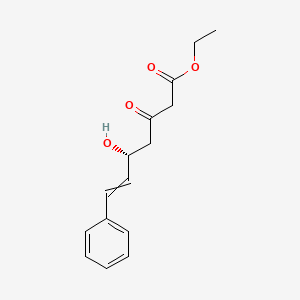 molecular formula C15H18O4 B14209941 Ethyl (5R)-5-hydroxy-3-oxo-7-phenylhept-6-enoate CAS No. 735287-46-4