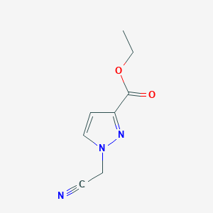 molecular formula C8H9N3O2 B1420995 ethyl 1-(cyanomethyl)-1H-pyrazole-3-carboxylate CAS No. 1217863-08-5