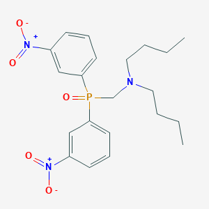molecular formula C21H28N3O5P B14209959 N-{[Bis(3-nitrophenyl)phosphoryl]methyl}-N-butylbutan-1-amine CAS No. 828936-17-0