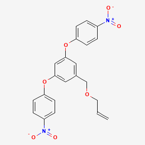 molecular formula C22H18N2O7 B14209977 1,1'-[(5-{[(Prop-2-en-1-yl)oxy]methyl}-1,3-phenylene)bis(oxy)]bis(4-nitrobenzene) CAS No. 917950-38-0
