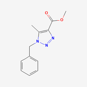 molecular formula C12H13N3O2 B1421002 methyl 1-benzyl-5-methyl-1H-1,2,3-triazole-4-carboxylate CAS No. 1217862-48-0