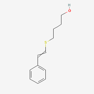 molecular formula C12H16OS B14210045 4-[(2-Phenylethenyl)sulfanyl]butan-1-OL CAS No. 830321-04-5