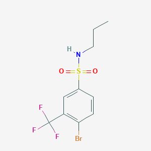 molecular formula C10H11BrF3NO2S B1421009 4-Bromo-N-propyl-3-(trifluoromethyl)benzenesulfonamide CAS No. 1020253-00-2