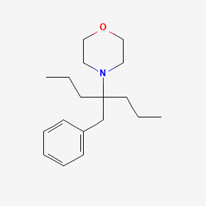 molecular formula C18H29NO B14210140 Morpholine, 4-[1-(phenylmethyl)-1-propylbutyl]- CAS No. 835654-17-6