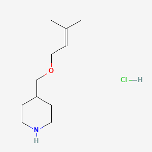 4-{[(3-Methyl-2-butenyl)oxy]methyl}piperidine hydrochloride
