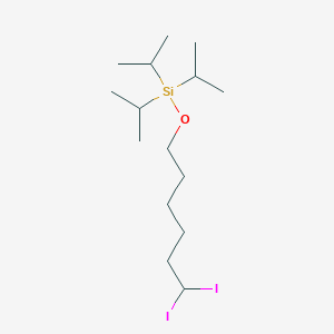 molecular formula C15H32I2OSi B14210218 Silane, [(6,6-diiodohexyl)oxy]tris(1-methylethyl)- CAS No. 823180-29-6