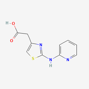 molecular formula C10H9N3O2S B1421034 [2-(Pyridin-2-ylamino)-1,3-thiazol-4-yl]acetic acid CAS No. 1248907-66-5
