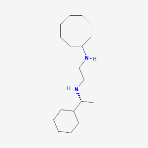 molecular formula C18H36N2 B14210378 N~1~-[(1R)-1-Cyclohexylethyl]-N~2~-cyclooctylethane-1,2-diamine CAS No. 627524-83-8