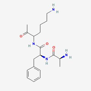 molecular formula C19H30N4O3 B14210394 L-Alanyl-N-(7-amino-2-oxoheptan-3-yl)-L-phenylalaninamide CAS No. 767268-13-3