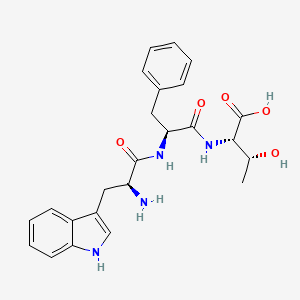 molecular formula C24H28N4O5 B14210406 Trp-Phe-Thr CAS No. 823838-26-2