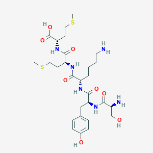 molecular formula C28H46N6O8S2 B14210433 L-Seryl-L-tyrosyl-L-lysyl-L-methionyl-L-methionine CAS No. 827301-22-4