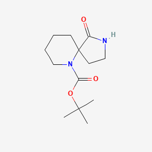 molecular formula C13H22N2O3 B1421044 叔丁基1-氧代-2,6-二氮杂螺[4.5]癸烷-6-羧酸酯 CAS No. 1221818-08-1