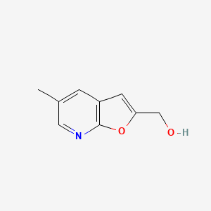 molecular formula C9H9NO2 B1421045 (5-Methylfuro[2,3-b]pyridin-2-yl)methanol CAS No. 1228666-60-1