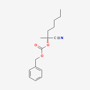molecular formula C16H21NO3 B14210452 Benzyl (2R)-2-cyanoheptan-2-yl carbonate CAS No. 917973-17-2