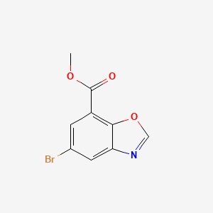 molecular formula C9H6BrNO3 B1421050 Methyl 5-bromo-1,3-benzoxazole-7-carboxylate CAS No. 1221792-83-1