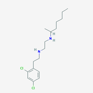 molecular formula C17H28Cl2N2 B14210527 N~1~-[2-(2,4-Dichlorophenyl)ethyl]-N~2~-(heptan-2-yl)ethane-1,2-diamine CAS No. 627522-04-7
