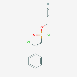 molecular formula C11H9Cl2O2P B14210560 Prop-2-yn-1-yl (2-chloro-2-phenylethenyl)phosphonochloridate CAS No. 845754-39-4