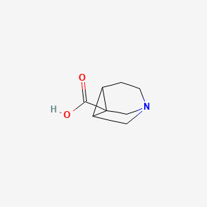 molecular formula C8H11NO2 B14210567 5-Azatricyclo[3.2.1.0~2,7~]octane-1-carboxylic acid CAS No. 752952-02-6