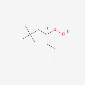 molecular formula C9H20O2 B14210575 Hydroperoxide, 3,3-dimethyl-1-propylbutyl CAS No. 830345-81-8