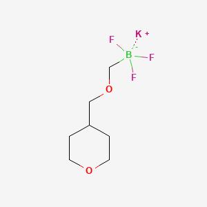 molecular formula C7H13BF3KO2 B1421058 Potassium 4-(tetrahydropyranylmethoxy)methyltrifluoroborate CAS No. 1350320-55-6