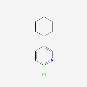 molecular formula C11H12ClN B1421059 2-Chloro-5-(2-Cyclohexenyl)pyridine CAS No. 1187163-34-3