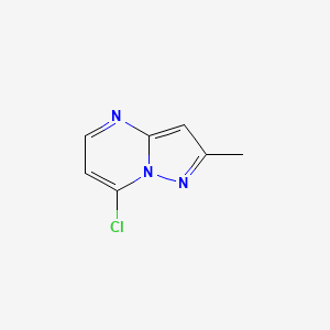 molecular formula C7H6ClN3 B1421068 7-Chloro-2-methylpyrazolo[1,5-A]pyrimidine CAS No. 954422-25-4