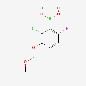 molecular formula C8H9BClFO4 B1421071 2-Chloro-6-fluoro-3-(methoxymethoxy)phenylboronic acid CAS No. 1451392-26-9