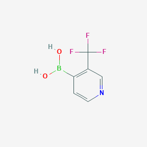molecular formula C6H5BF3NO2 B1421074 3-(Trifluoromethyl)pyridine-4-boronic acid CAS No. 1204334-17-7