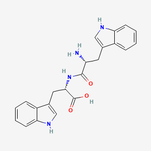 molecular formula C22H22N4O3 B14210792 D-Tryptophyl-L-tryptophan CAS No. 792960-11-3