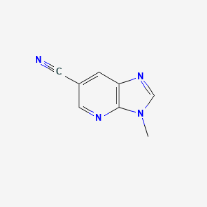 molecular formula C8H6N4 B1421082 3-Methyl-3H-imidazo[4,5-b]pyridine-6-carbonitrile CAS No. 1186310-93-9